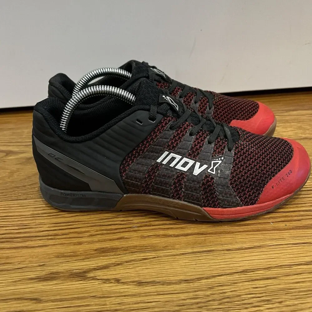 Inov-8 F-Lite 260 v2 Knit Mens Size 8 / Womens Size 9.5 Red Black Very Good Cond
